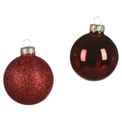 Glas-Weihnachtskugel-Set Glam Mix^Depot Cheap