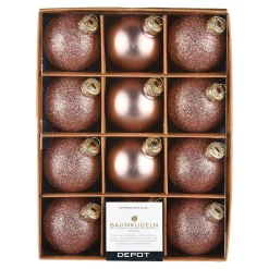 Glas-Weihnachtskugel-Set Glam Mix^Depot Cheap