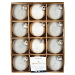 Glas-Weihnachtskugel-Set Glam Mix^Depot Outlet