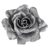Glitzer-Kunstblume Rose Auf Clip^Depot Fashion