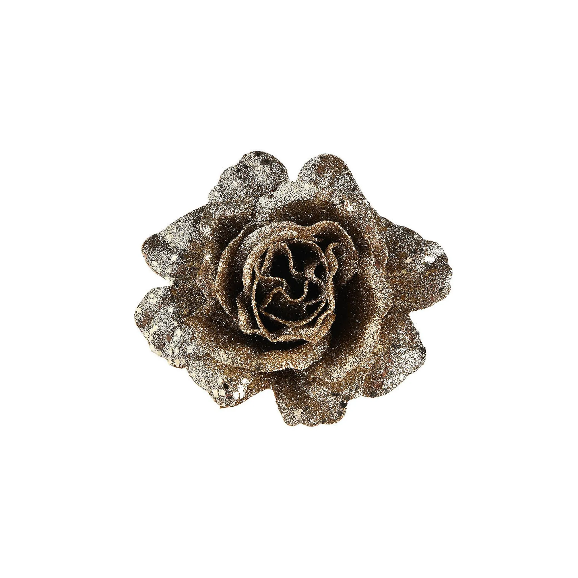 Glitzer-Kunstblume Rose Auf Clip^Depot Clearance