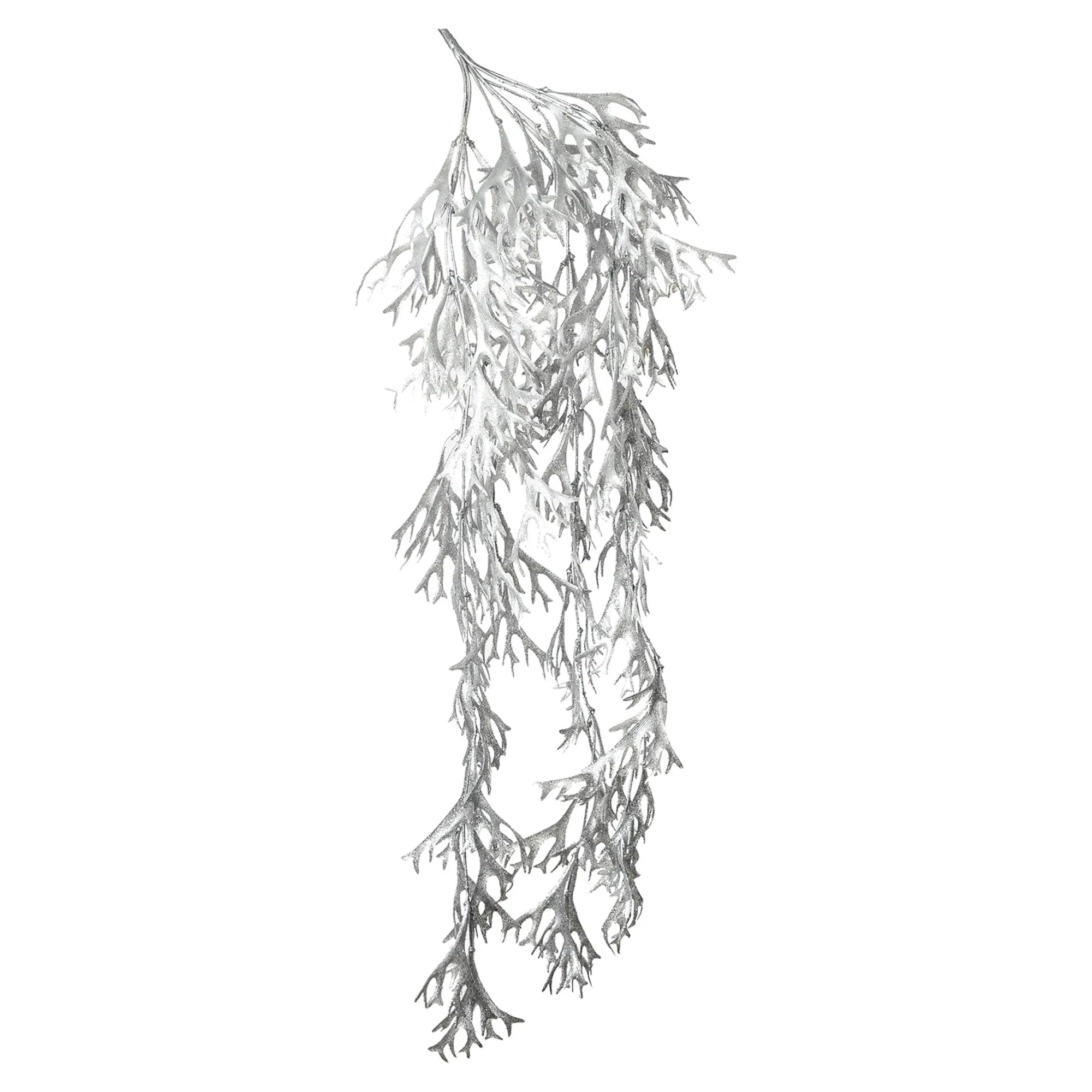 Glitzer-Kunstzweig Geweihfarn, Hangend^Depot Cheap