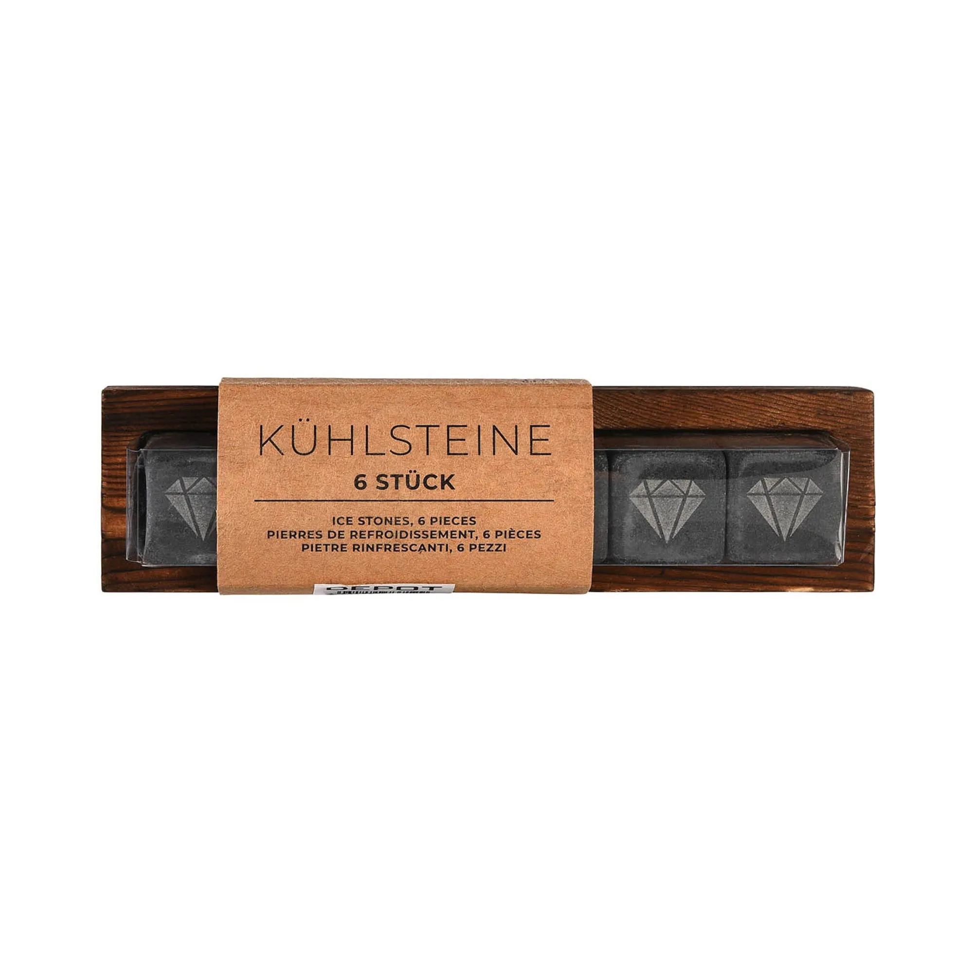 Granit-Kuhlstein-Set Mit Halterung^Depot Shop