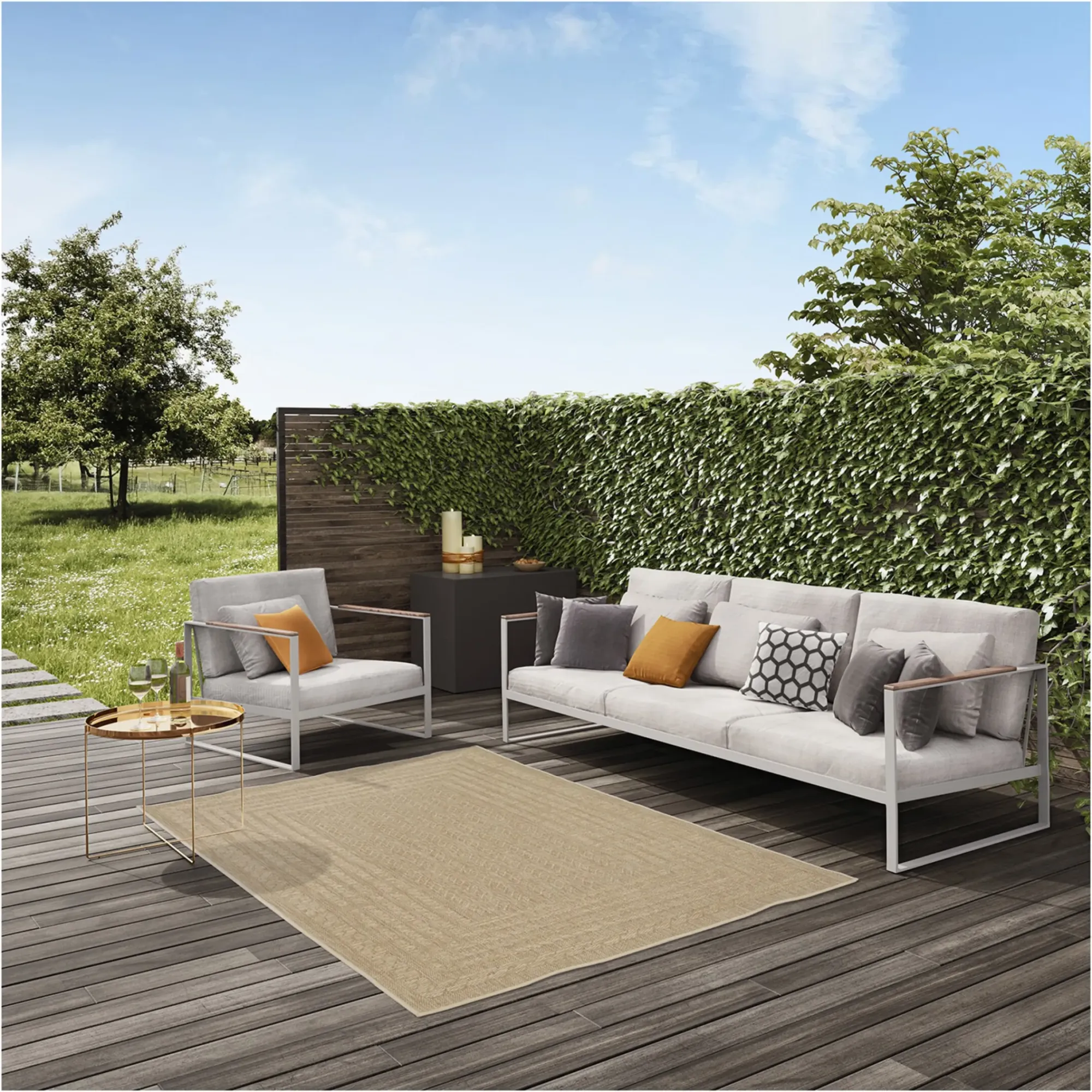 Discount Depot In- & Outdoor-Teppich Timber