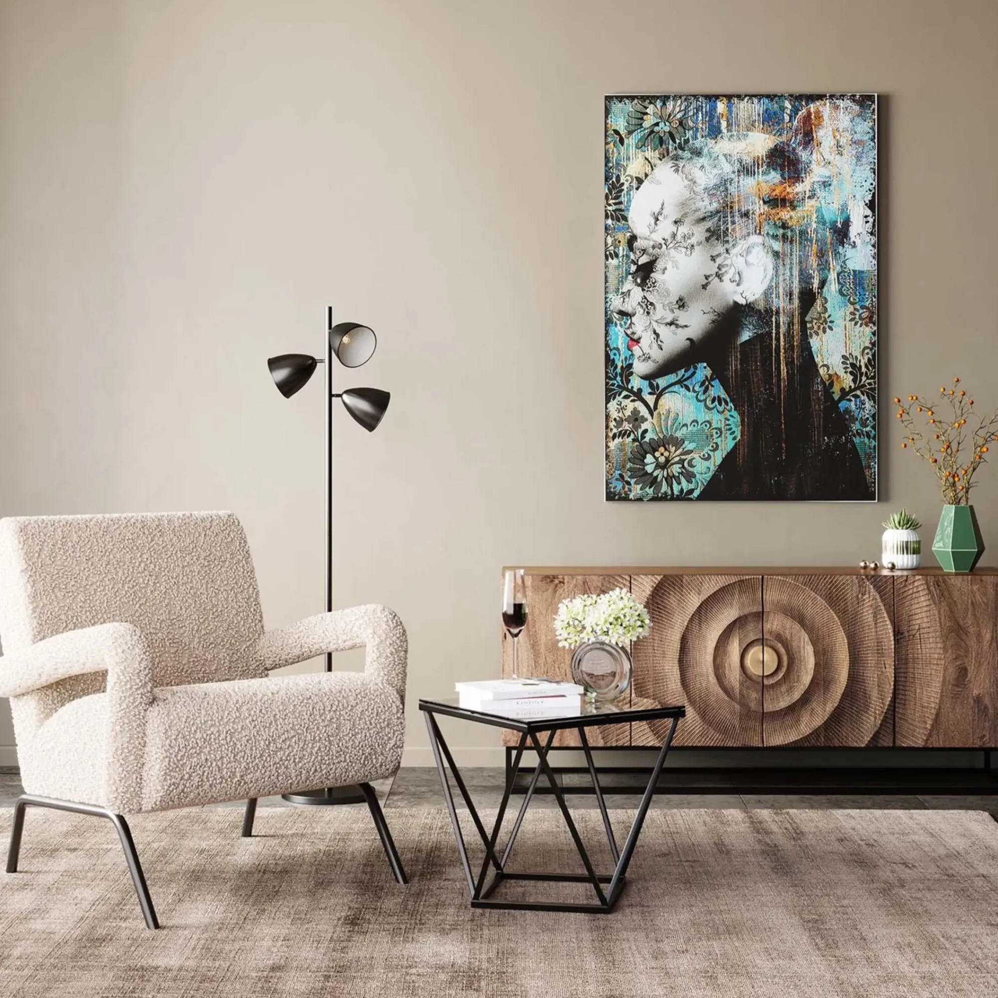 Store Depot Kare Beistelltisch Cristallo