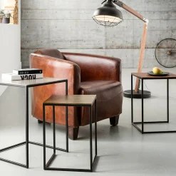 Best Sale Depot Kare Beistelltisch-Set Loft