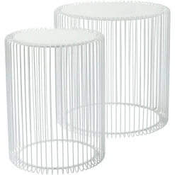 Online Depot Kare Beistelltisch-Set Wire