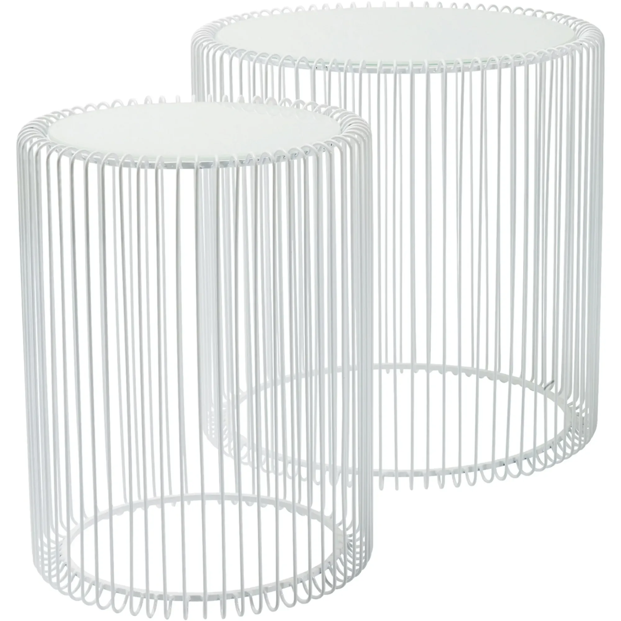 Online Depot Kare Beistelltisch-Set Wire