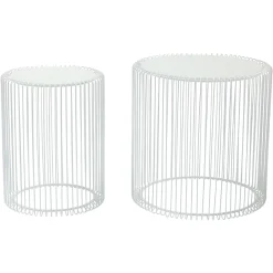 Online Depot Kare Beistelltisch-Set Wire
