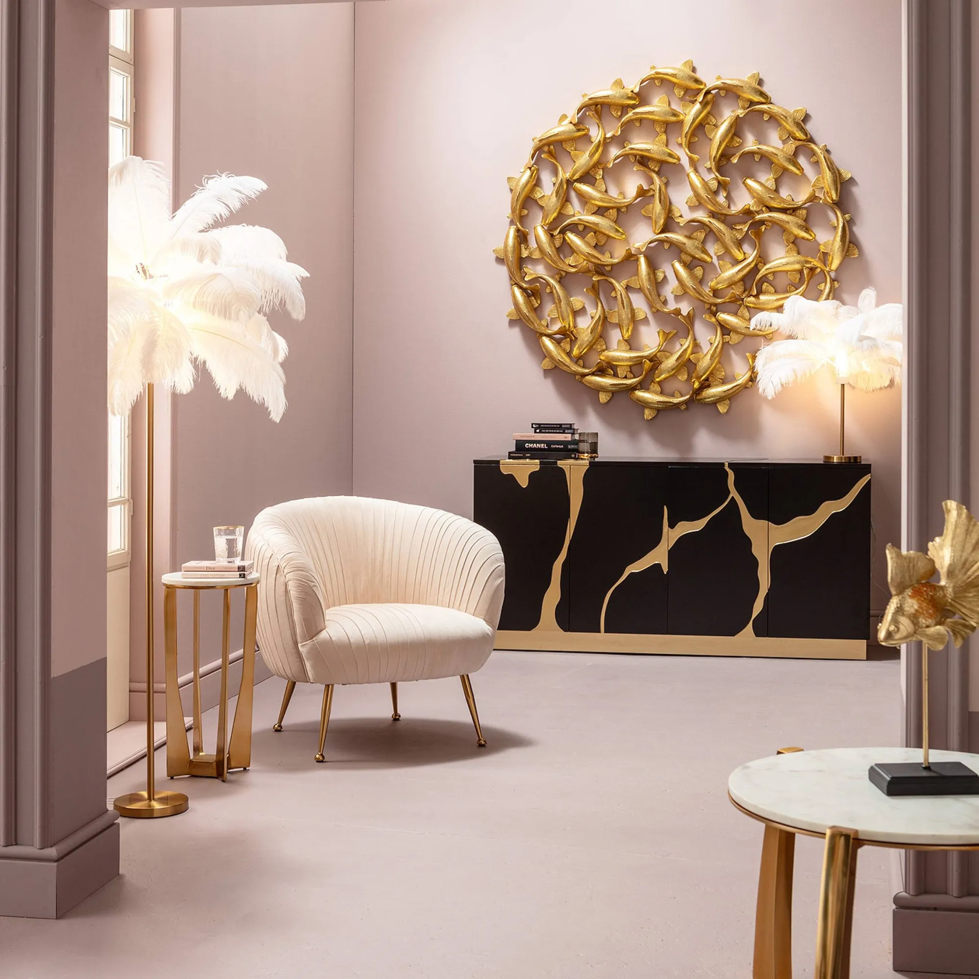 Kare Tischleuchte Feather Palm^Depot Flash Sale