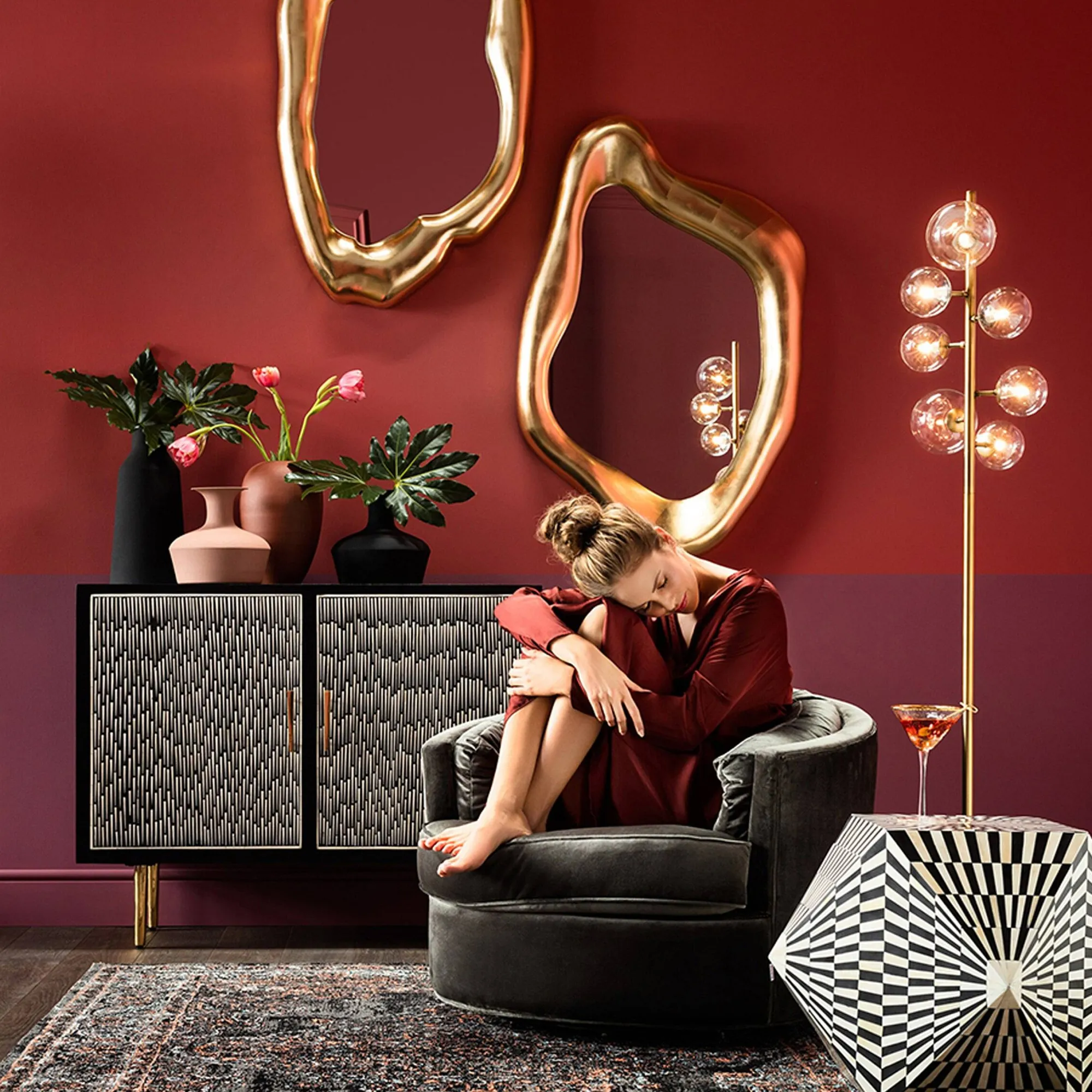 Kare Wandspiegel Hologram^Depot Flash Sale