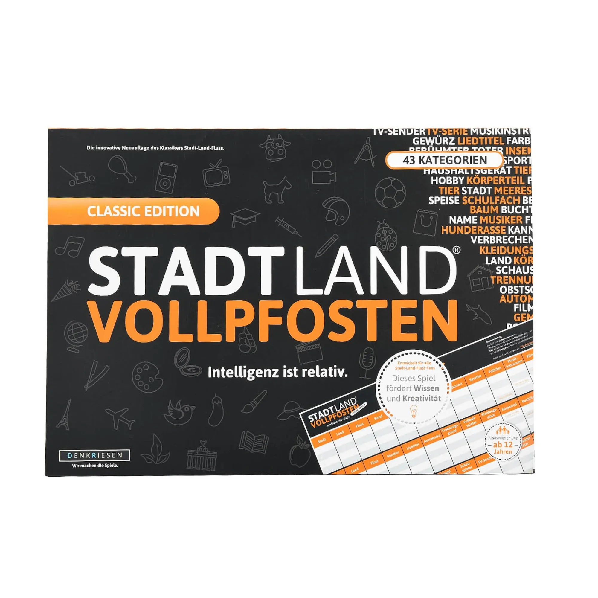 Kartenspiel Classic Edition Stadt Land Vollpfosten^Depot Clearance