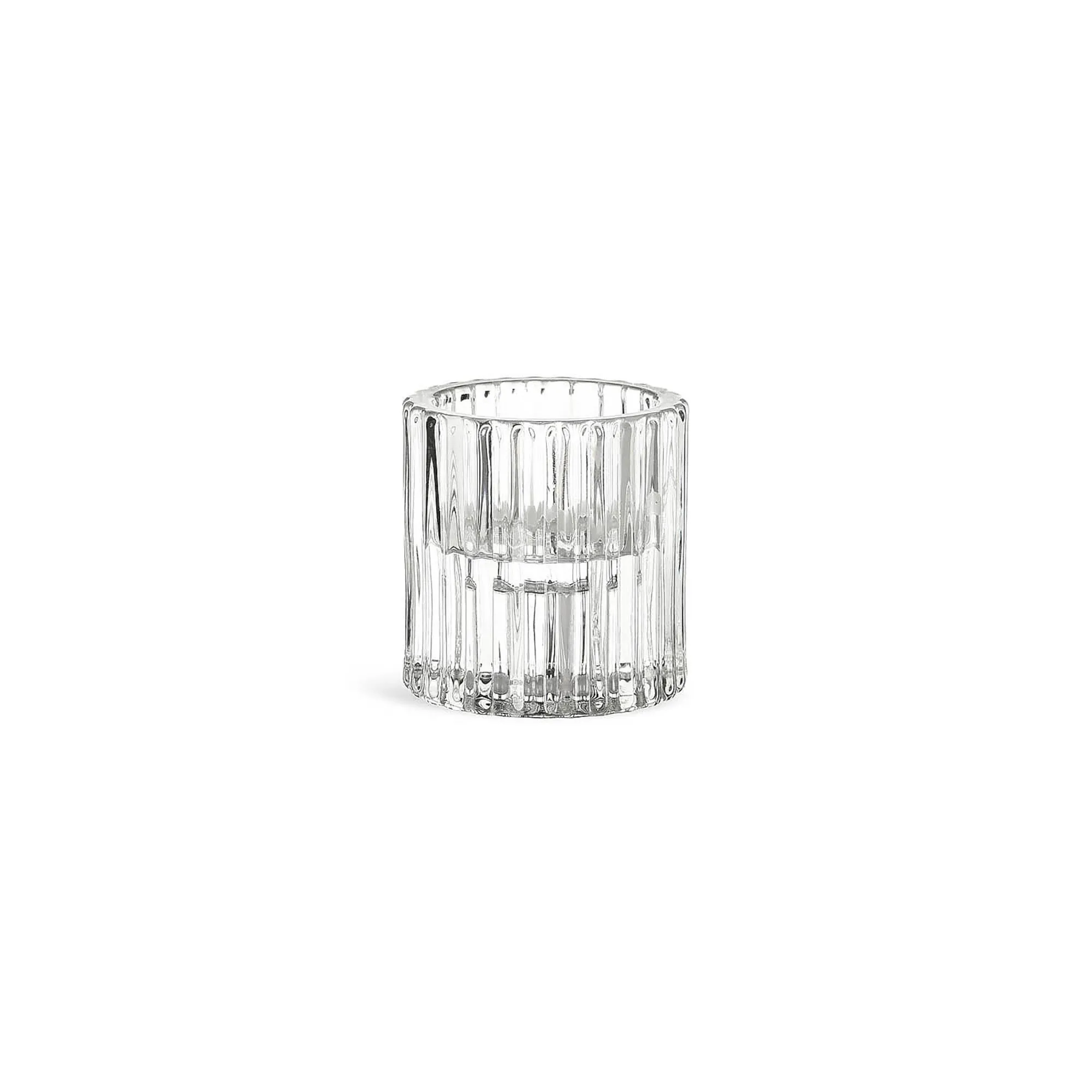 Kerzenhalter 2In1 Glas Ca.6X6Cm^Depot Clearance