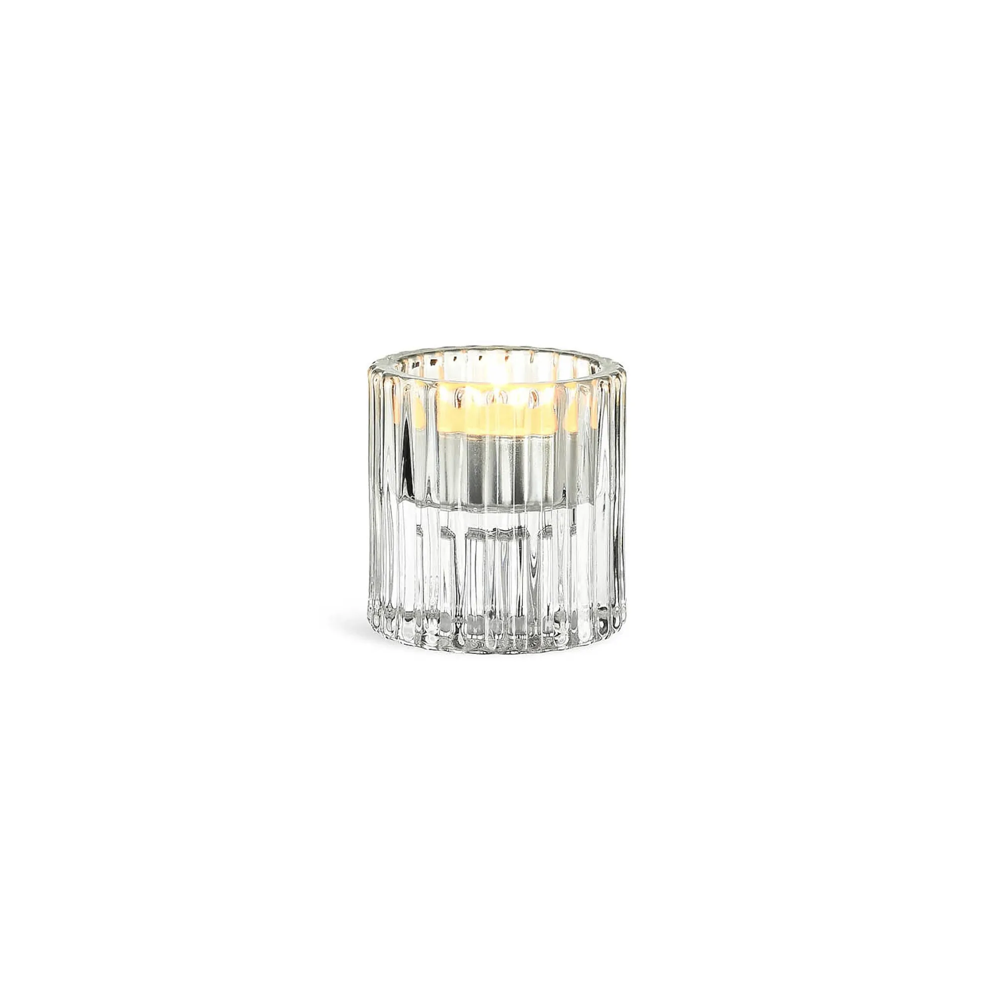 Kerzenhalter 2In1 Glas Ca.6X6Cm^Depot Clearance