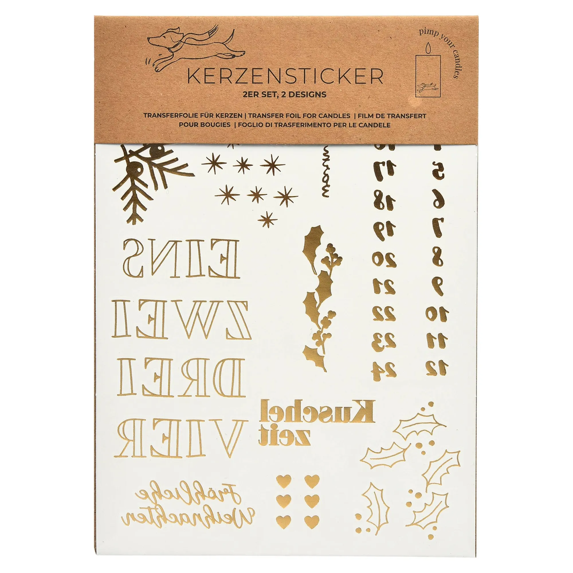 Kerzen-Set Advent Mit Kerzenstickern^Depot Shop