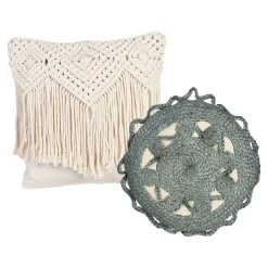 Kissen-Set Jute & Makramee^Depot Cheap