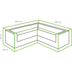 Best Depot Loungeset-Schutzhulle L-Form