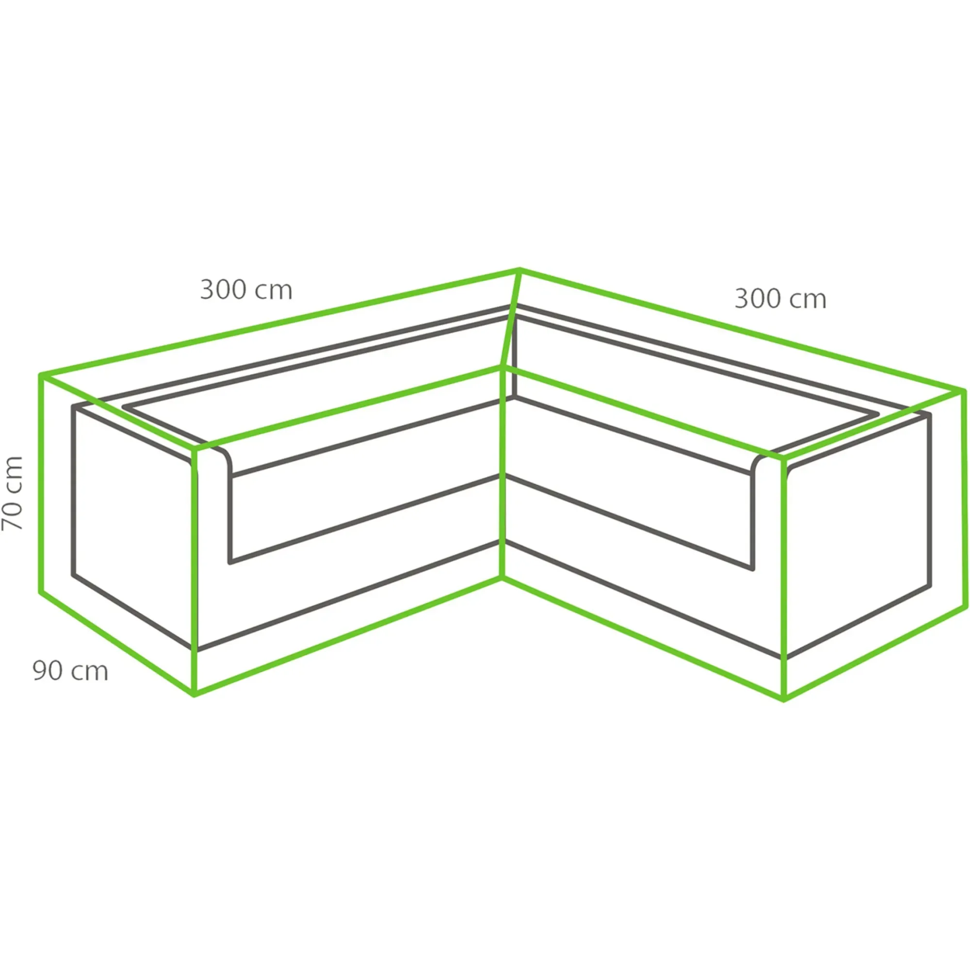 Best Depot Loungeset-Schutzhulle L-Form