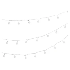 Outdoor-Lichterkette Mini-Schneeballe, 3-Reihig^Depot Cheap
