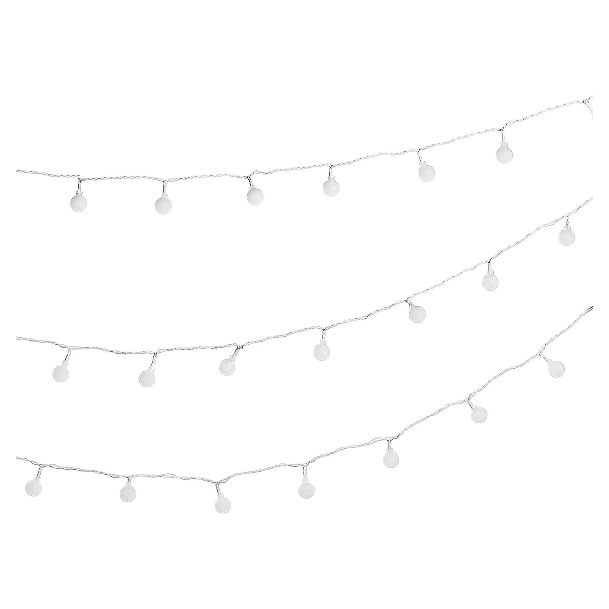 Outdoor-Lichterkette Mini-Schneeballe, 3-Reihig^Depot Cheap