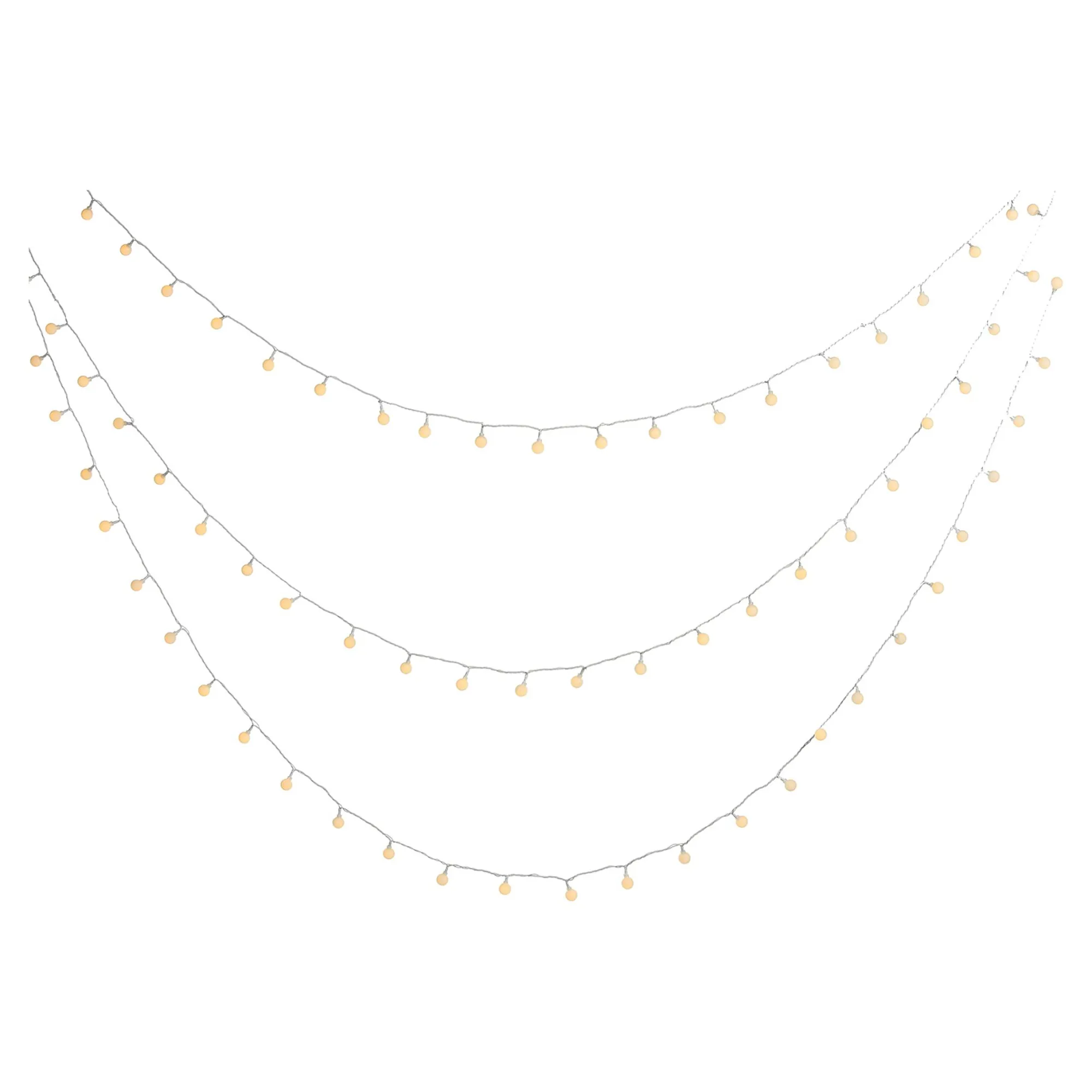 Outdoor-Lichterkette Mini-Schneeballe, 3-Reihig^Depot Cheap