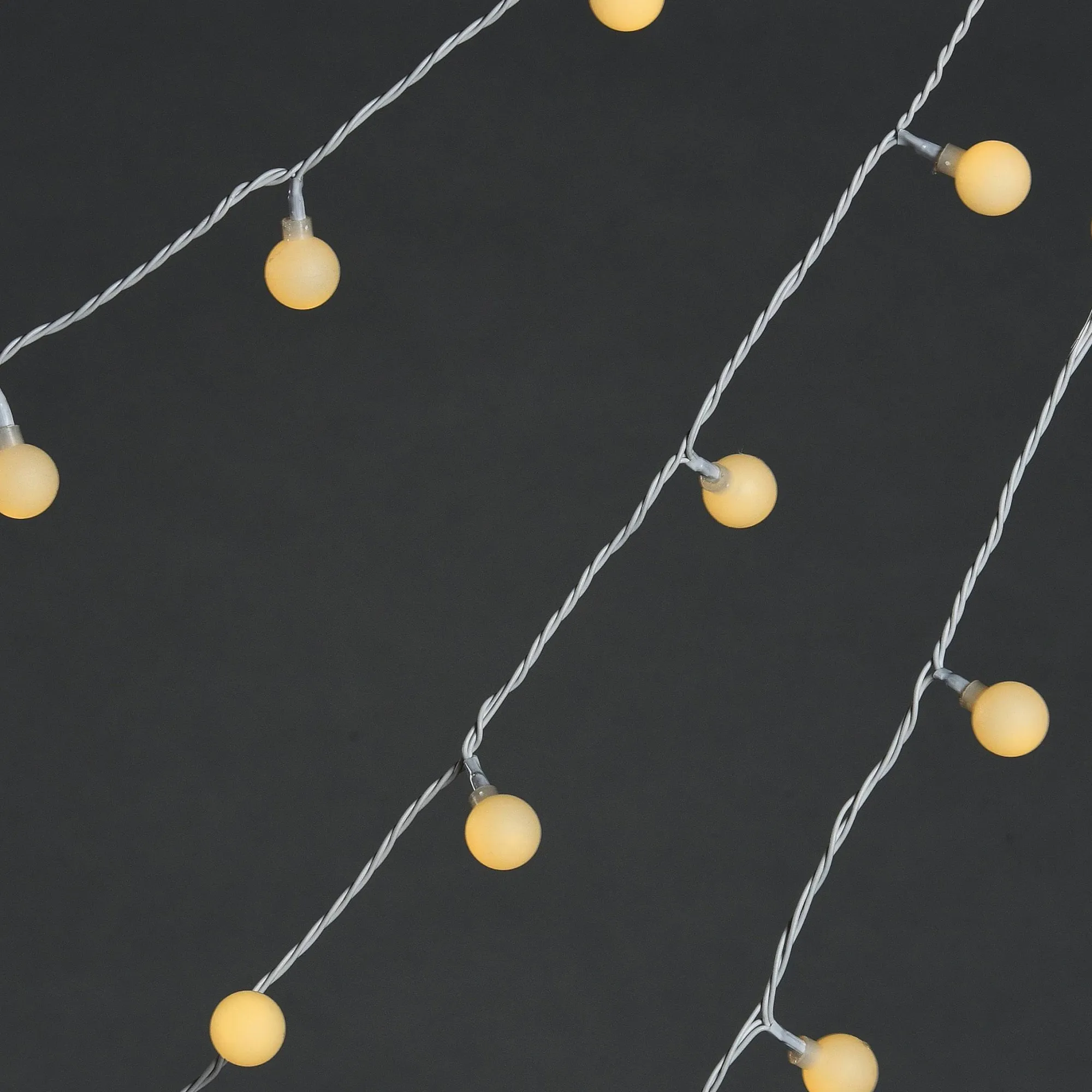 Outdoor-Lichterkette Mini-Schneeballe, 3-Reihig^Depot Cheap