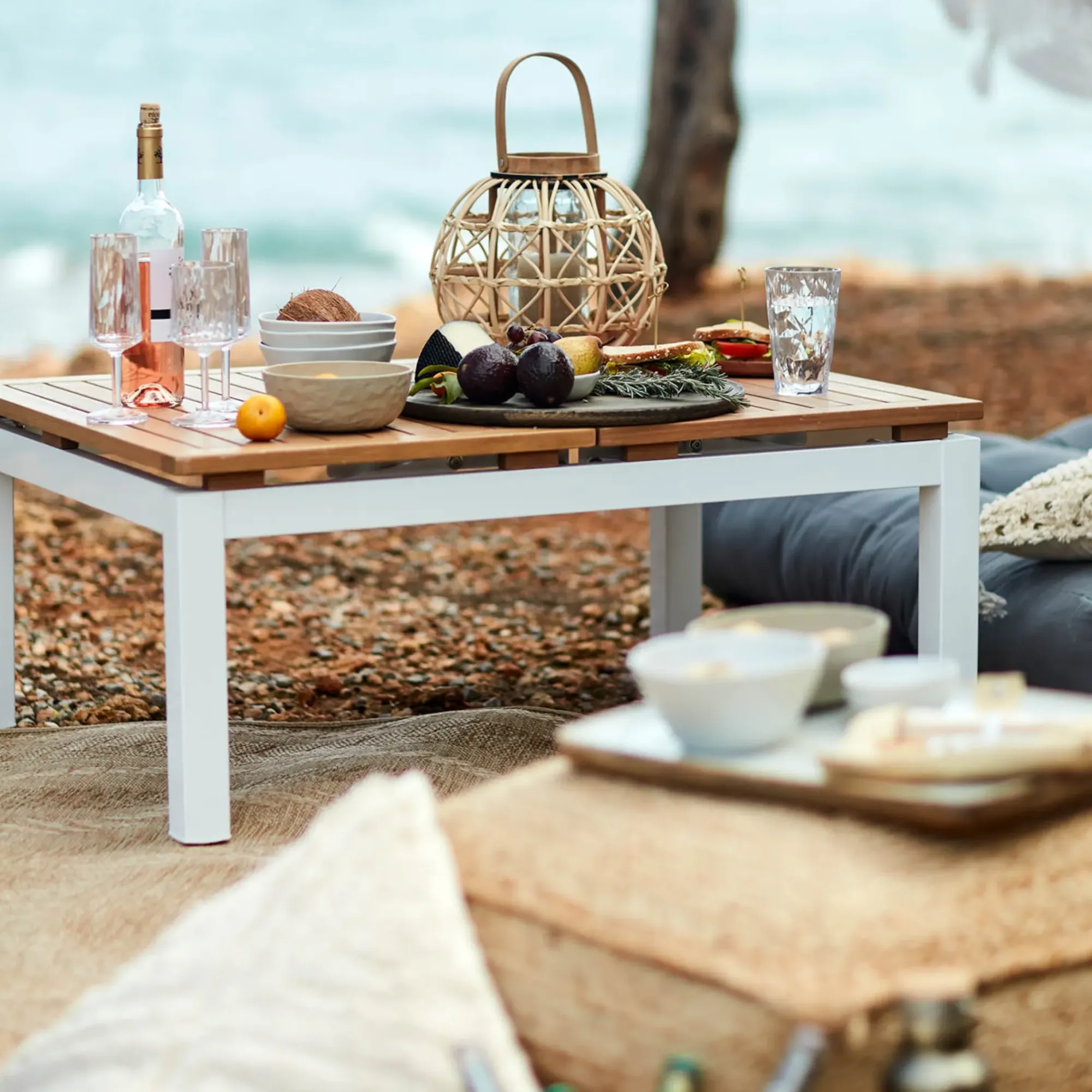 Hot Depot Outdoor-Loungetisch Rica, Verstellbar