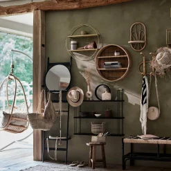 Rattan-Wandgarderobe Flora^Depot Cheap