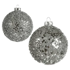 Roundgranulat Kugel-Set Silber^Depot Store