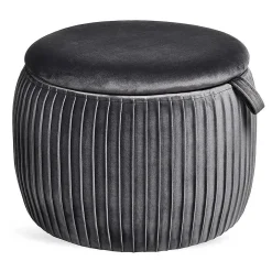 Samt-Pouf Agnes Mit Stauraum^Depot Clearance