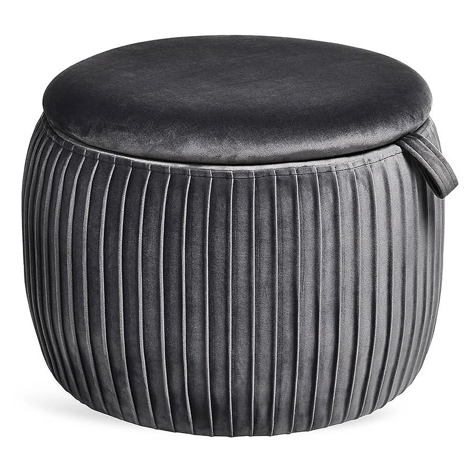 Samt-Pouf Agnes Mit Stauraum^Depot Clearance