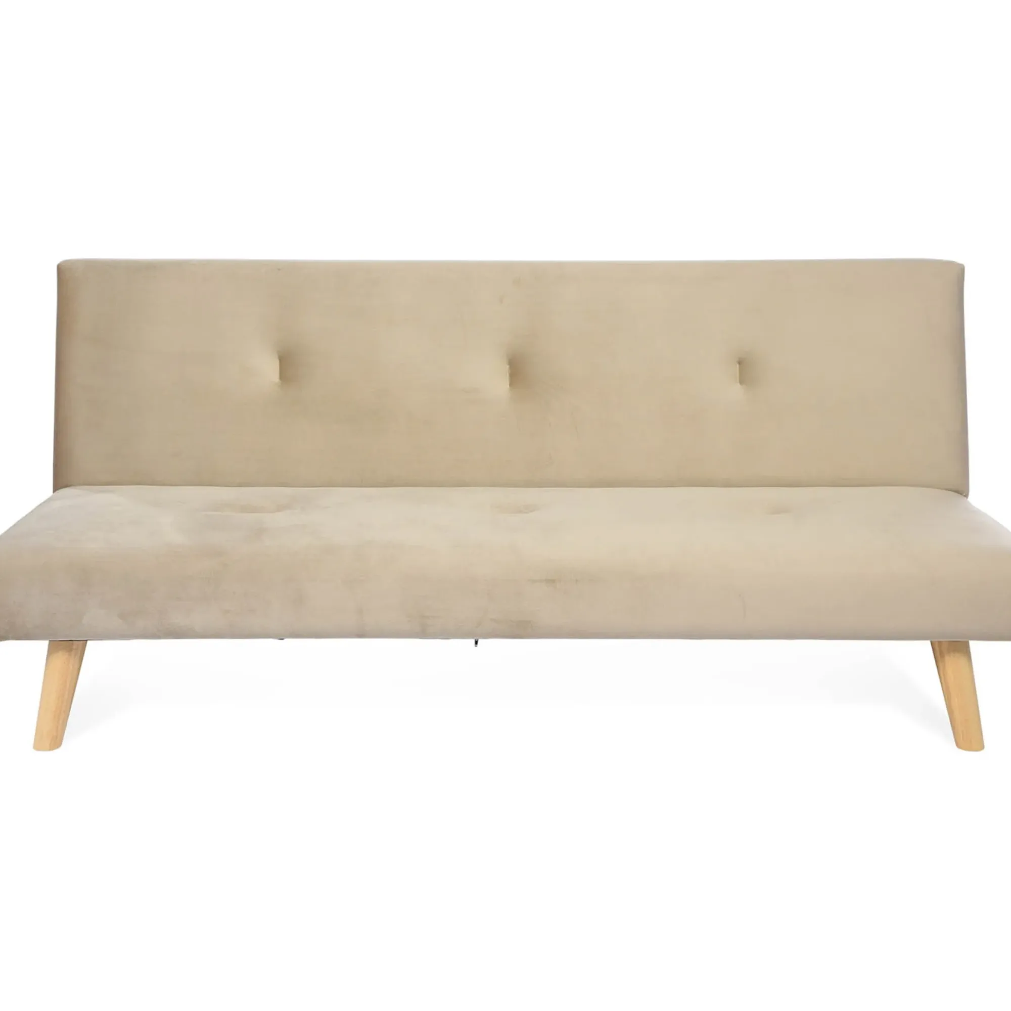 Outlet Depot 3-Sitzer Samt-Schlafsofa Polly