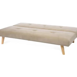 Outlet Depot 3-Sitzer Samt-Schlafsofa Polly