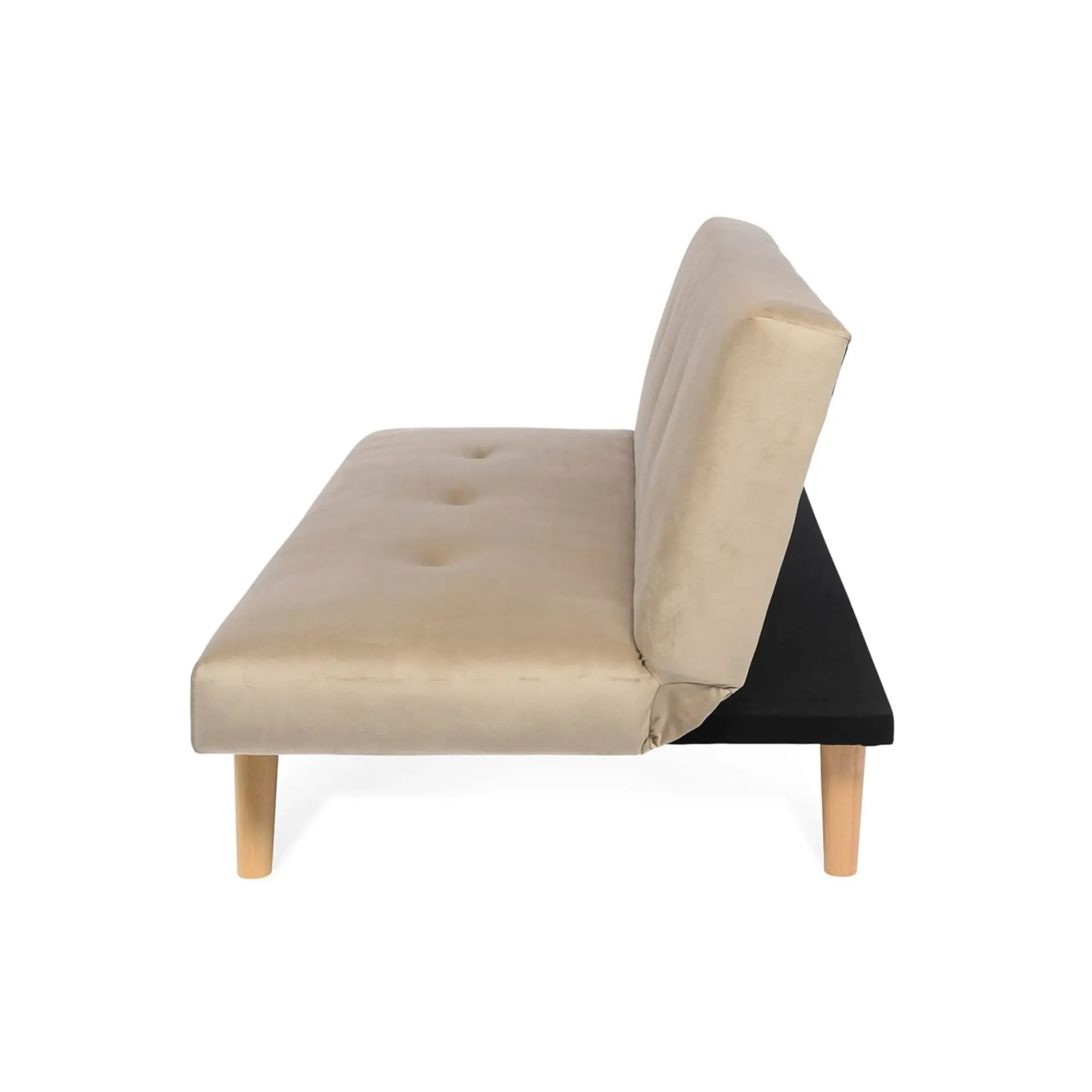 Outlet Depot 3-Sitzer Samt-Schlafsofa Polly