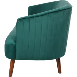 Fashion Depot 2-Sitzer Samt-Sofa Kaspar