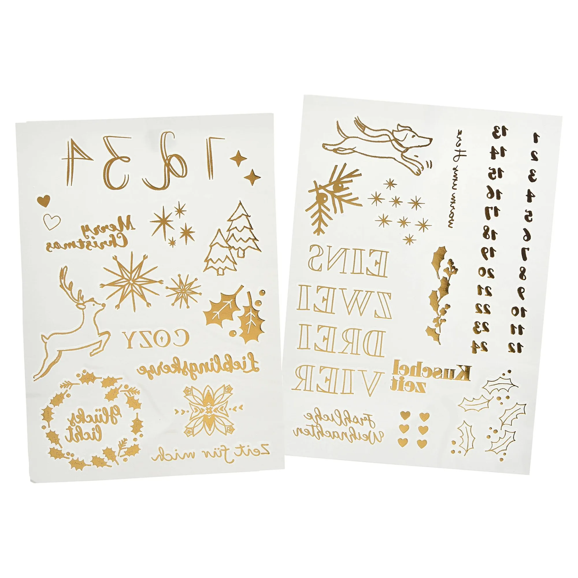 Spitzkerzen-Set Advent Mit Kerzen-Stickern^Depot Discount