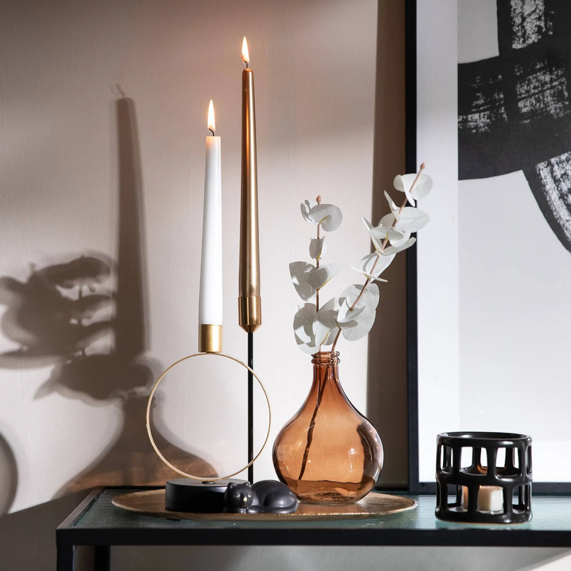 Spitzkerzen-Set Advent Mit Kerzen-Stickern^Depot Discount