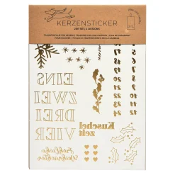 Spitzkerzen-Set Advent Mit Kerzenstickern^Depot Best Sale