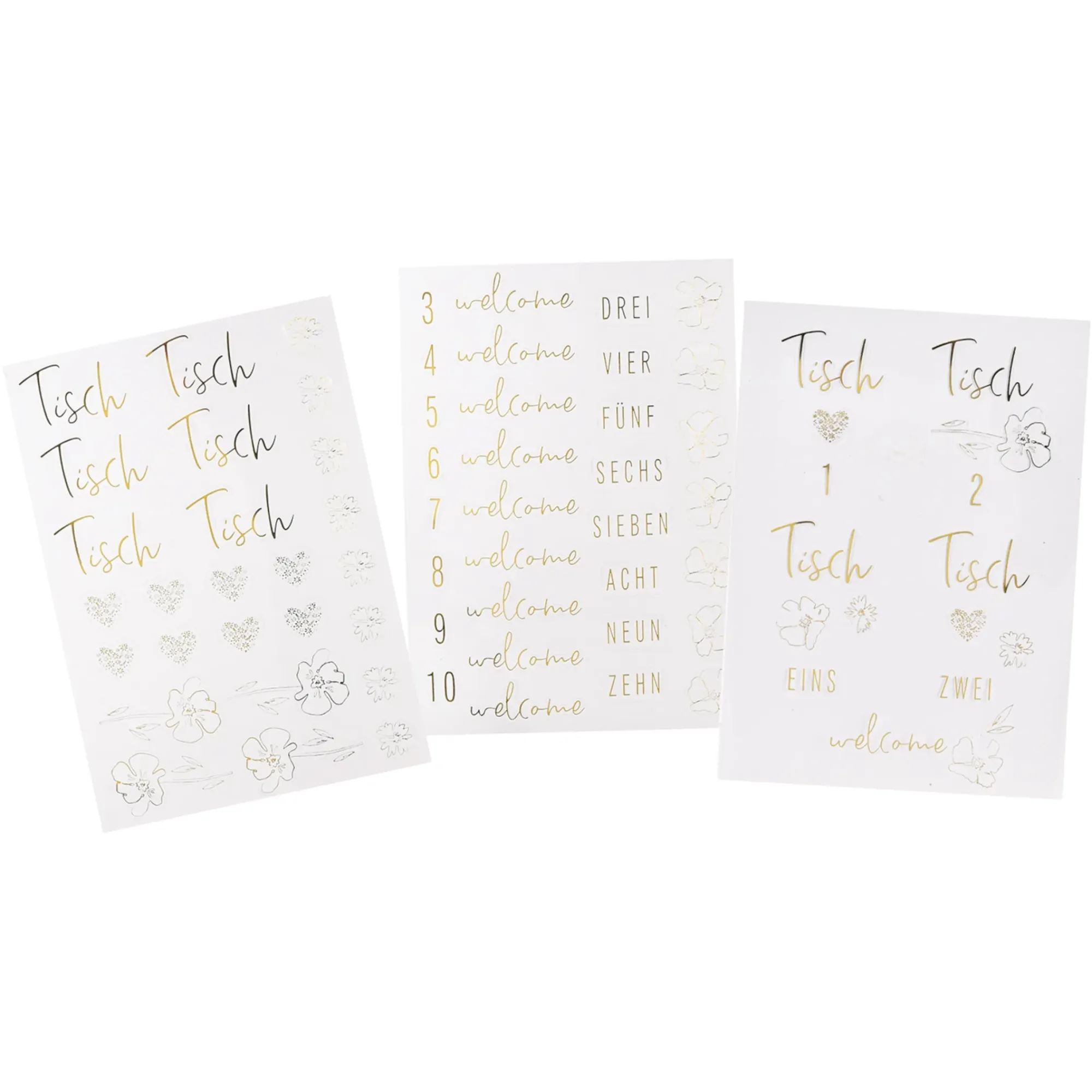 Outlet Depot Stickerbogen-Set Wedding