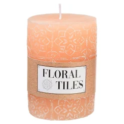 Stumpenkerze Floral Tiles^Depot Cheap