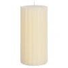 Stumpenkerze, Gerillt^Depot Outlet