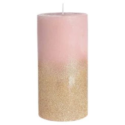 Stumpenkerze Gold Glitter^Depot Cheap
