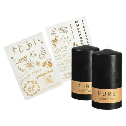 Stumpenkerzen-Set Advent Mit Kerzenstickern^Depot Store