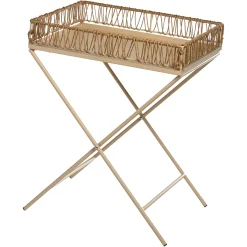 Hot Depot Tablett-Beistelltisch Raffia