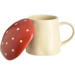 New Depot Tasse Fliegenpilz Mit Deckel