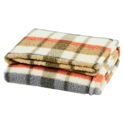 Teddy-Decke Karo^Depot Clearance