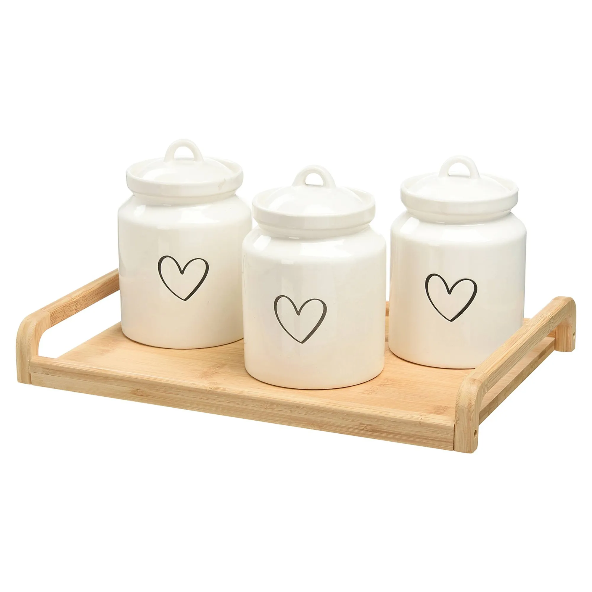 Vorratsdosen Herz Mit Serviertablett^Depot Online
