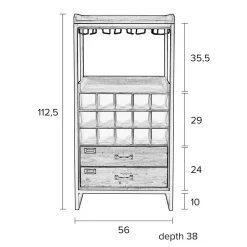 Weinschrank Edgar^Depot Discount