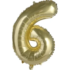 Fashion Depot Xl-Folienballon Nummer 6