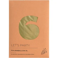 Fashion Depot Xl-Folienballon Nummer 6